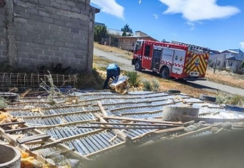 Temporal de viento en Santa Cruz: más de 20 intervenciones de Bomberos en toda la provincia