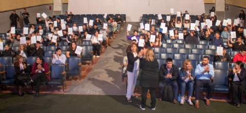 Santa Cruz puso en valor la educación y el trabajo: entrega de certificados a los jóvenes que se capacitaron en minería