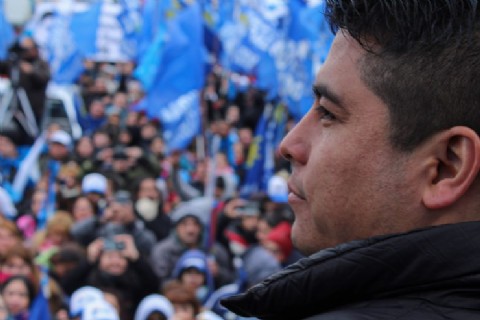 Claudio Vidal en el cierre de campaña: "Me comprometo a trabajar con ustedes para levantar esta provincia"