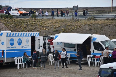 La Provincia amplió la cobertura de salud en la nueva edición de la Peregrinación a la virgen de Güer Aike