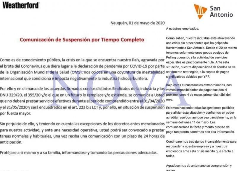 Petroleras de Chubut empiezan a rajar gente y llegaría a la brevedad la misma suerte a Santa Cruz