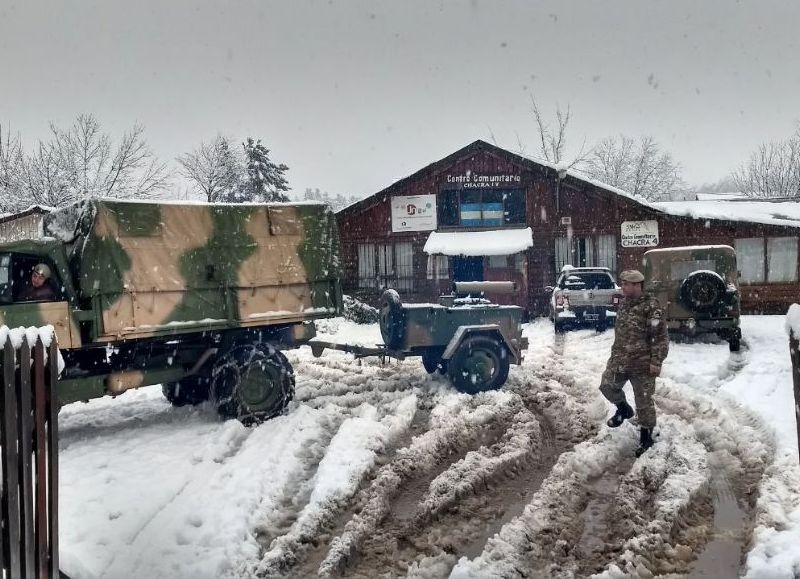 El Gobierno nacional asiste a la población patagónica afectada por el temporal de nieve