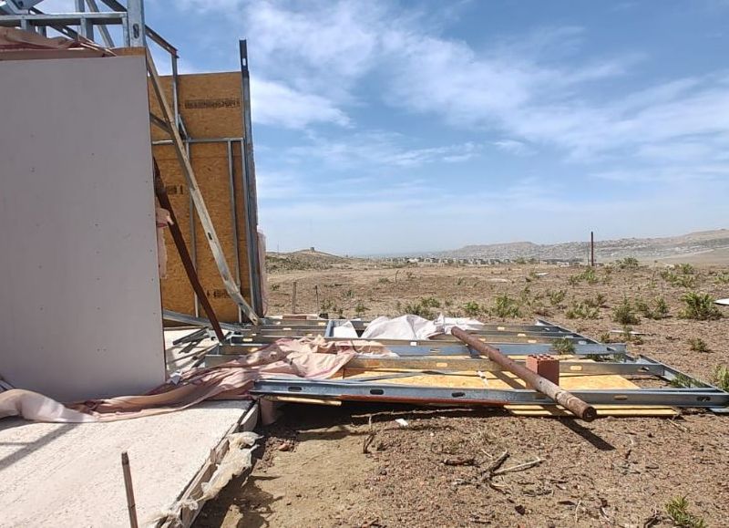 Entes provinciales asisten a la población ante el temporal de fuertes vientos